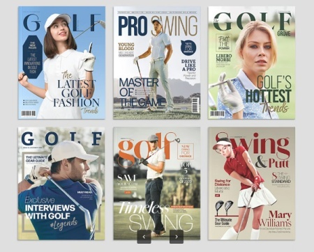 دانلود فایل لایه باز پوستر مجله گلف