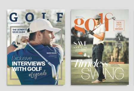 دانلود طرح لایه باز پوستر مجله گلف