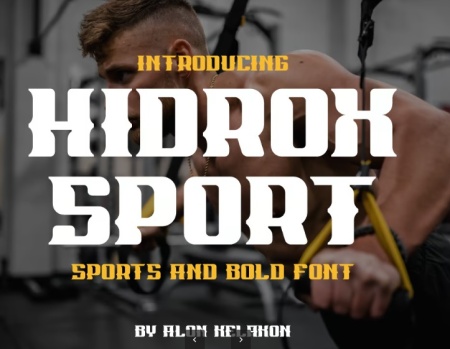 فونت ورزشی انگلیسی برای فتوشاپ