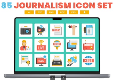 دانلود آیکون های خبرنگاری
