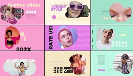 پروژه افتر افکت اسلایدشو به سبک مایع Smooth Liquid Slides