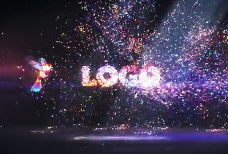 پروژه افتر افکت نمایش لوگو پرنده جادویی با افکت پارتیکل