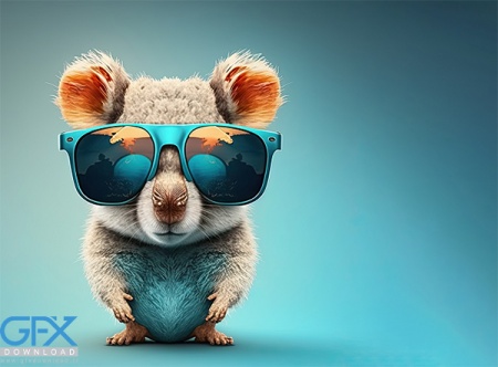 عکس موش کور با عینک