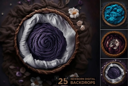 25 بک گراند عکس نوزاد برای فتوشاپ