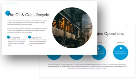 قالب پاورپوینت نفت و گاز