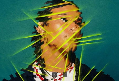 افکت آماده فتوشاپ  Razor Abstract برای عکس