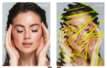 دانلود افکت آماده Razor Abstract برای فتوشاپ عکس