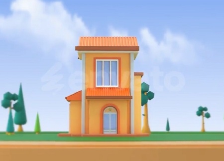 پروژه افتر افکت نمایش لوگو سه بعدی املاک Real Estate 3D Logo