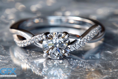 عکس حلقه نامزدی الماس