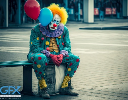 عکس دلقک غمگین برای پروفایل