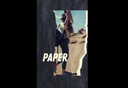 دانلود پروژه پریمیر اسلایدشو کلاژ عمودی Vertical Paper Collage