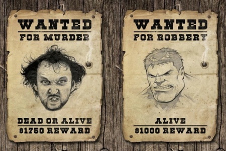 پوستر فتوشاپ تحت تعقیب Wanted