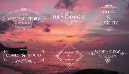 دانلود پروژه پریمیر 6 تاتیل مینیمال عروسی Minimal Wedding Titles