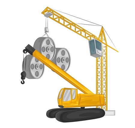 وکتور لایه باز جرثقیل ماشین سنگین