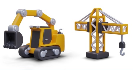 وکتور لایه باز جرثقیل سنگین