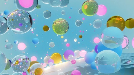 دانلود پروژه افتر افکت لوگو با حباب های انتزاعی Abstract Bubbles Logo