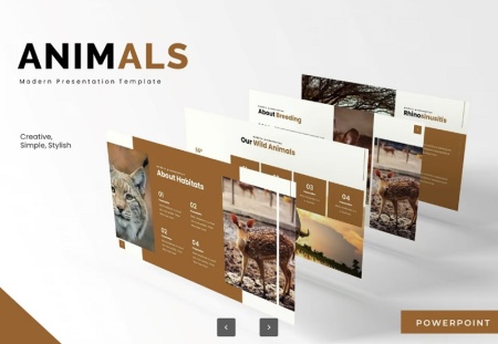 قالب پاورپوینت برای حیوانات