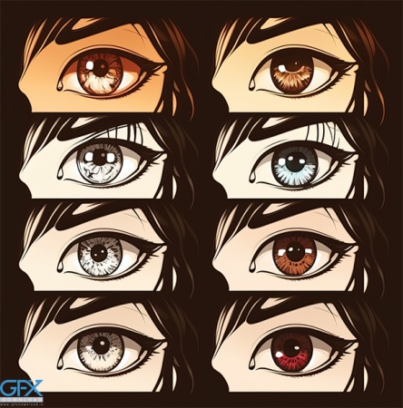 عکس چشم انیمه ای