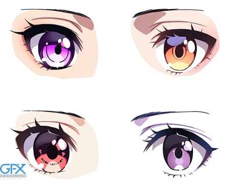 دانلود عکس چشم های انیمه ای