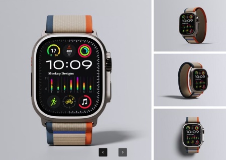 دانلود موکاپ لایه باز اپل واچ اولترا