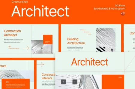 قالب پاورپوینت با موضوع معماری