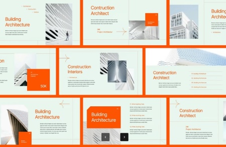قالب پاورپوینت حرفه ای معماری
