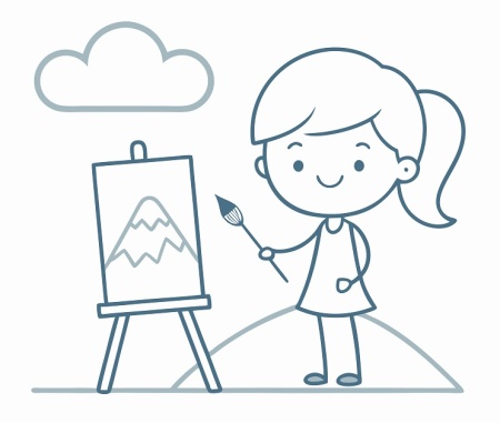 دانلود طرح لایه باز نقاشی کودک