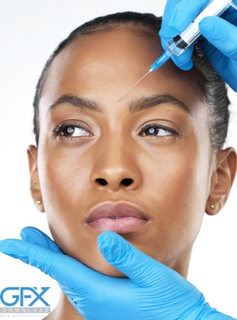 عکس بوتاکس پیشانی