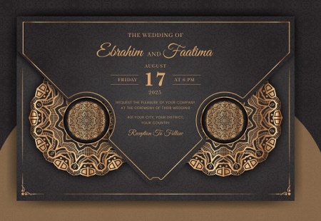 وکتور کارت دعوت لاکچری