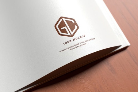 دانلود موکاپ کاغذی لوگو