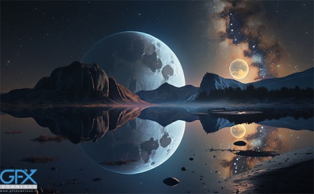 والپیپر زیبا از ماه