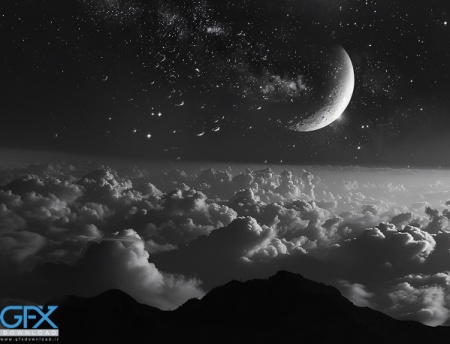 عکس ماه در شب