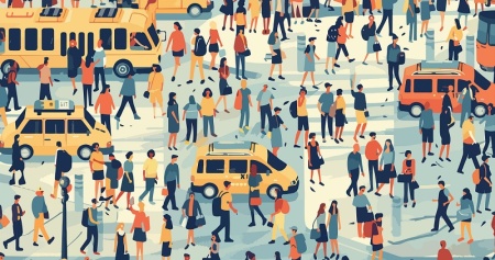 وکتور جمعیت و مردم