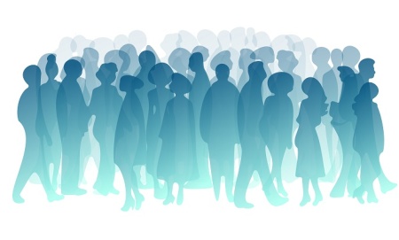 وکتور جمعیت مختلف مردم