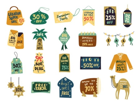 طرح لایه باز برچسب تخفیف و فروش ویژه