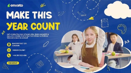 دانلود پروژه افتر افکت بازگشت به مدرسه Back to School Original Promo