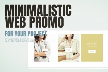 پروژه افتر افکت تیزر تبلیغاتی وبسایت Minimalistic Website Promo