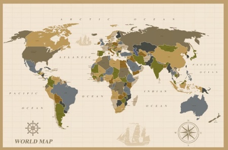 فایل عکس لایه باز نقشه جهان با کیفیت بالا