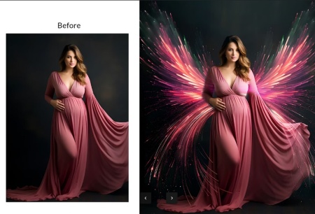 افکت png بال فرشته برای ادیت