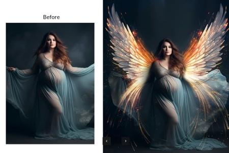 دانلود افکت png بال فرشته