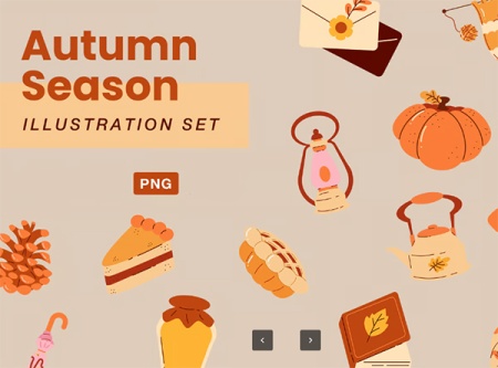 PNG آبجکت های فصل پاییز