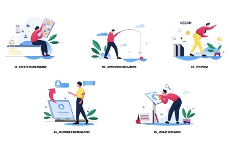 دانلود پروژه افتر افکت موشن گرافیک فعالیت های تجاری Business Activity