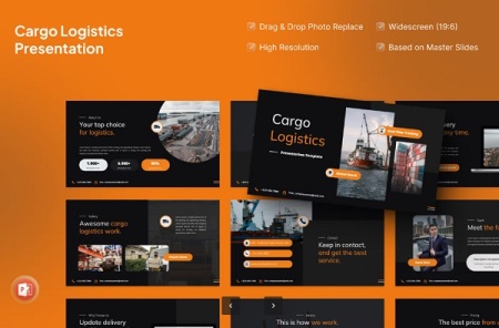 2 قالب پاورپوینت کارگو و لجستیک Cargo Logistics
