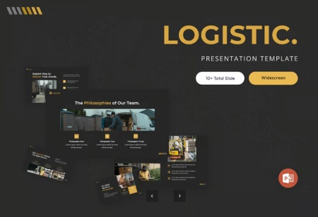 قالب پاورپوینت لجستیک Cargo Logistics