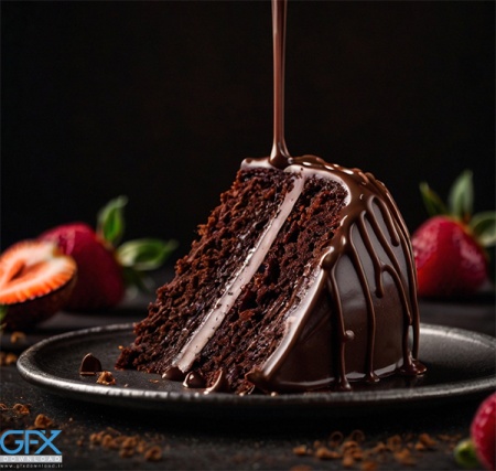 عکس کیک شکلاتی خانگی