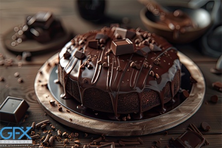 عکس کیک شکلاتی خوشگل