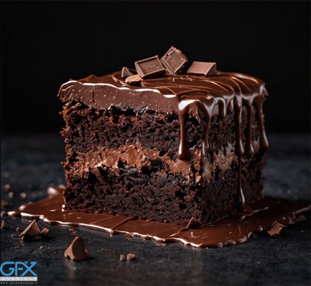 عکس کیک شکلاتی خیس