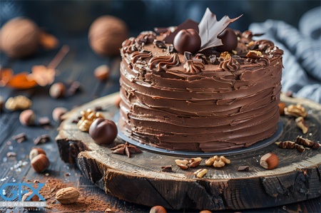 عکس کیک شکلاتی ساده