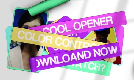 دانلود پروژه آماده افتر افکت اینترو رنگارنگ Colorful Rolling Intro