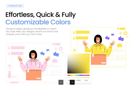 دانلود وکتور کاراکترهای لایه باز تولید محتوا و استریمینگ